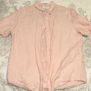 Banana Republic Light Pink Casual Button Down Shirt